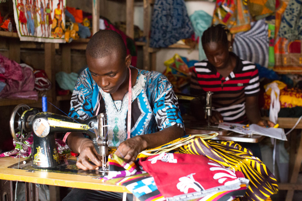 Empowered Zoe Empowers tailor in Liberia
